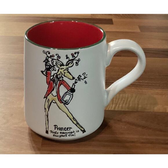 Eli + Ana Rudolph The Red Nose Reindeer PRANCER Reindeer Christmas Mug 2024 - Picture 1 of 9